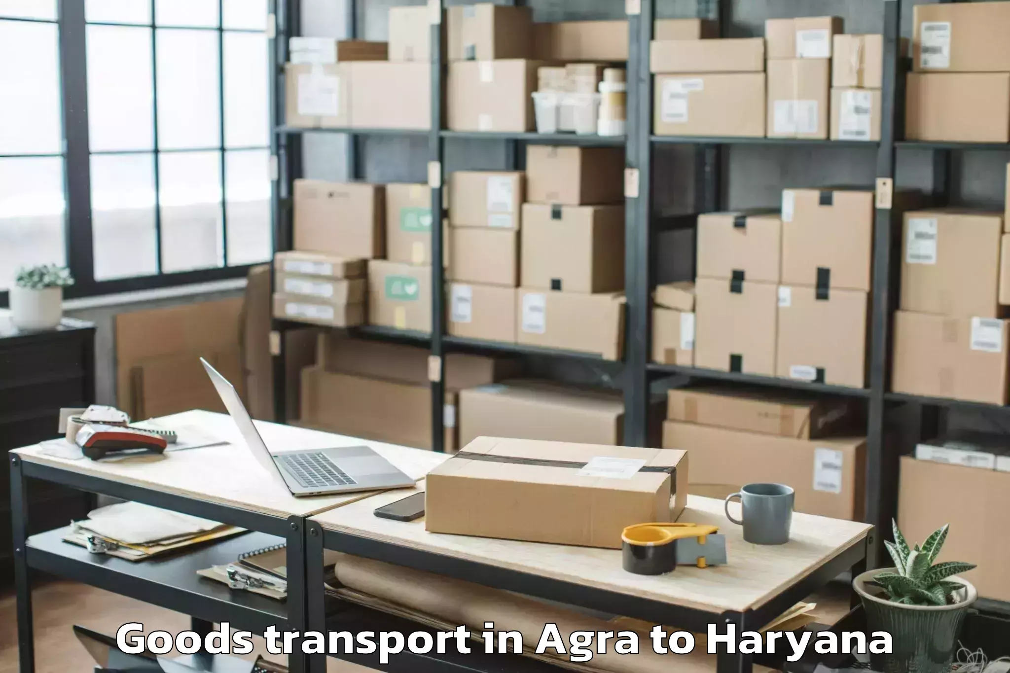 Book Agra to Sahara Mall Goods Transport Online